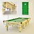 Classic Style Pool Table 3D model small image 1