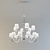 Elegant Visionnaire Thalita Chandelier 3D model small image 1