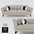 Siwa Anastasia Sofa: Elegant and Comfortable 3D model small image 1