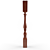 Elegant Baluster for Your Home 3D model small image 1