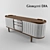 Giorgetti DIA Wooden Leather Chest 3D model small image 1