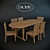 Lydia&Tamil: PROFI Garden Chair & Table Set 3D model small image 1