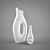 Title: Airblown Porcelain Art Vase 3D model small image 1