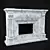 Elegant Marble Hearth 3D model small image 1