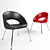Sleek Nina Chair: Compact & Stylish 3D model small image 1