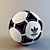 Adidas Pro Soccer Ball 3D model small image 1