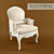 Provencal-style Armchair: Mis En Demeure 3D model small image 1