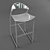 2004 Metal Bar Stool 3D model small image 1