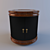 Elegant Bedside Table by Bob Mackie 3D model small image 1