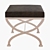 Andrew Martin Roman Stool: Elegant and Versatile 3D model small image 1