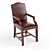 Oxford Collection Desk Chair 3D model small image 1