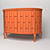 Versatile Wood Chest of Drawers 3D model small image 1
