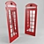 London Telephone Mirror: Elegant 210cm 3D model small image 1