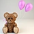 Cuddly Bear Plush Toy 3D model small image 1