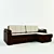 Corner Sofa with Versatile Textures 3D model small image 1