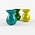 Triple Color Aroma Lamps 3D model small image 1