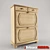 Elegant Oak Shoe Cabinet | Lv-1658 3D model small image 1