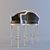 Modern Adjustable Bar Stool 3D model small image 1