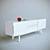 Modern White Chest of Drawers 3D model small image 1