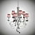 Jago NCS04-10: Elegant Nickel Coated Metal Chandelier 3D model small image 1