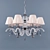 Elegant Crystal Chandelier 3D model small image 1