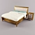 Luxury Murano Bed & Joelle Dresser 3D model small image 1