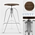 Elegant Timber Stool: Covey's Essence 3D model small image 1