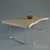 Natural Wood Dining Table with Bonus Bowl 3D model small image 1