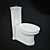 Elegant Villeroy&Boch Amadea Toilet 3D model small image 1