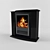 Elegant Dimplex Mozart Black Fireplace 3D model small image 1