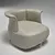 Luxury Fendi Calyx Armchair 3D model small image 1