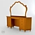 Luxurious Handcrafted Vanity with 9 Drawers 3D model small image 1