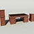 Milfor Furniture Set 3D model small image 1