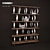 Ceccotti Walnut Bookshelf 3D model small image 1