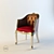 Valentino Heritage Armchair 3D model small image 1