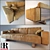 Utah Sofa: Handcrafted Elegance 3D model small image 1