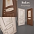 Elegant Door Set: Florence Russian Forest 3D model small image 1