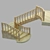 Gothic Stone Ladder 3D model small image 1