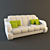Luna Sofa: Modern Comfort and Style 3D model small image 1