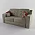 Comfy Lounge Sofa 3D model small image 1