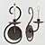 Elegant Iron Candle Sconce 3D model small image 1