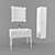 Avila Art Deco Bathroom Set 3D model small image 1