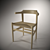 Vintage Wegner Chair 1987 3D model small image 1