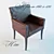Elegant Leather Chair: Wood & Leather Construction 3D model small image 1