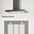 Sleek and Powerful: Kuppersbusch Range Hood 3D model small image 1