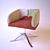 Mix X-Foot Chair: Stylish Comfort 3D model small image 1