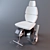 Sleek Motion Wheelchair 3D model small image 1