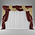 Classic Window Drapes 3D model small image 1