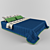 Luxury Bedding Set: Cozy Throw & Cushions 3D model small image 1