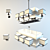 Elegant Italian Chandelier Sconce 3D model small image 1